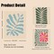 Abstract Botanical Prints Set of 9, Colorful Eclectic Gallery Wall Art Wavy Flower Floral Plant Wall Decor, Aesthetic Bedroom Decor Canvas Artwork Painting, Maximalist Art Prints & Posters for Boho